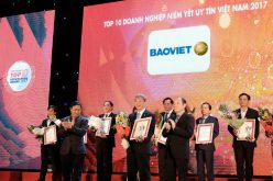 Tập đoàn Bảo Việt được vinh danh trong Top 10 Doanh nghiệp niêm yết uy tín năm 2017