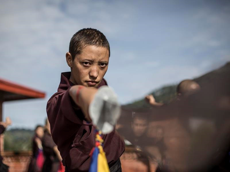 Tu vien duy nhat day Kung Fu cho nu gioi tren day Himalaya hinh anh