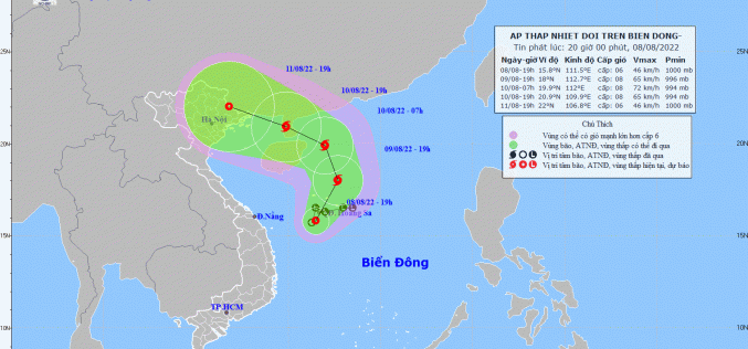 Áp thấp nhiệt đới trên biển Đông sắp mạnh lên thành bão, cảnh báo mưa lớn những ngày tới