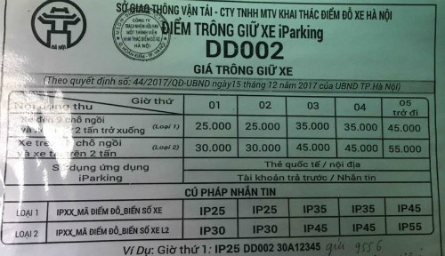 T&agrave;i xế &ocirc;t&ocirc; ở H&agrave; Nội sốc v&igrave; mức ph&iacute; hơn 345.000 đồng một ng&agrave;y gửi xe