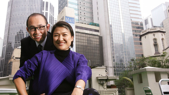 Zhang Xin c&ugrave;ng chồng Pan Shiyi. Ảnh: South China Morning Post.