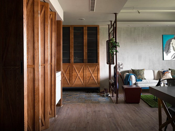 thiet ke can ho 122m2 co phong bep lon hinh 8