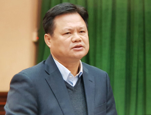 Trưởng Ban tổ chức Th&agrave;nh uỷ H&agrave; Nội Vũ Đức Bảo. Ảnh: V&otilde; Hải.