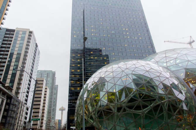 Van phong hinh cau khong lo, co rung cay, thac nuoc cua Jeff Bezos hinh anh 4