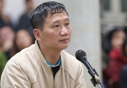 Bi cáo Trịnh Xuân Thanh. Ảnh: TTXVN