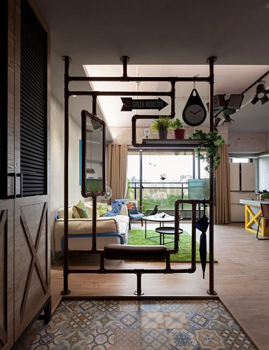 thiet ke can ho 122m2 co phong bep lon hinh 9