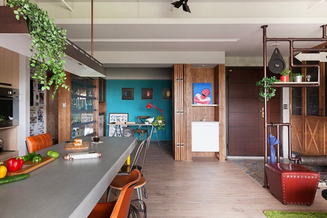 thiet ke can ho 122m2 co phong bep lon hinh 5