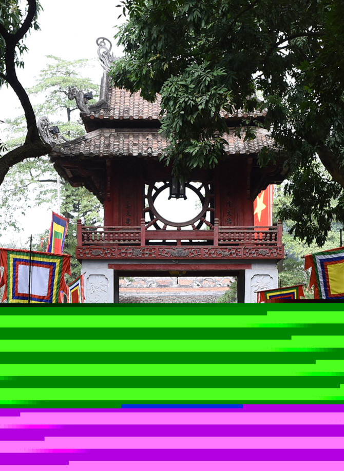 H&agrave;ng ngh&igrave;n người chờ xin chữ ở Văn Miếu