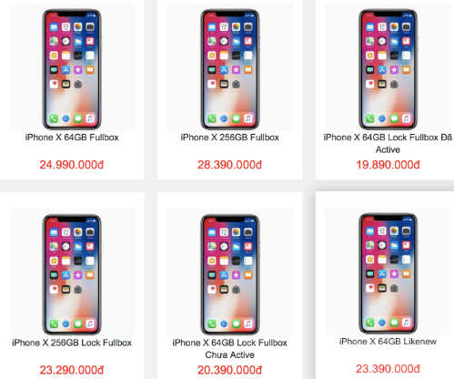Gi&aacute; b&aacute;n iPhone X ở Việt Nam giảm s&acirc;u khi c&oacute; th&ecirc;m nhiều nguồn h&agrave;ng.