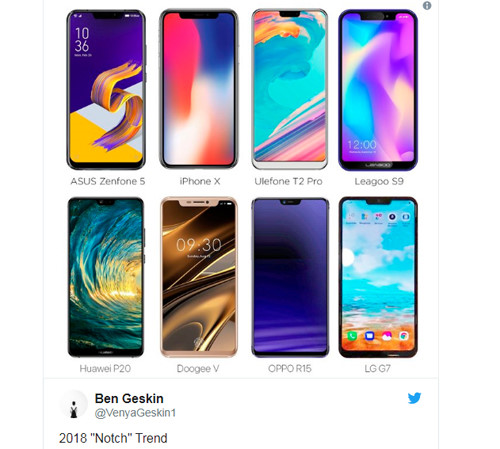 Nhà thiết kế Ben Geskin tổng hợp 8 trong số hơn chục điện thoại Android có tai thỏ.