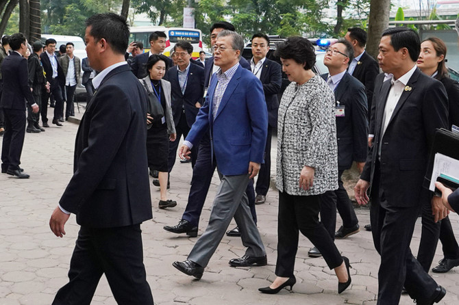 Tổng thống và Đệ nhất phu nhân Hàn Quốc thưởng thức phở Hà Nội