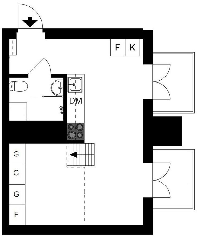 Căn hộ 34m2 như có phép màu lôi cuốn đến kỳ lạ - Ảnh 12. Căn hộ 34m2 như có phép màu lôi cuốn đến kỳ lạ - Ảnh 12.