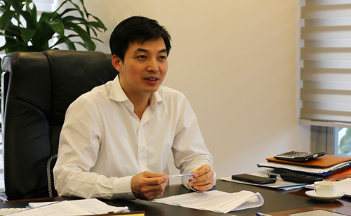 Ông Vũ Văn Thắng - Phó tổng giám đốc PVI - đơn vị cung cấp bảo hiểm cháy nổ cho Carina Plaza. Ảnh:T.B