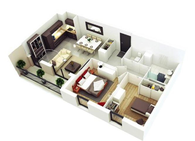 Những mẫu nh&agrave; 1 tầng đẹp dưới 500 triệu cho vợ chồng trẻ &iacute;t tiền - ảnh 4