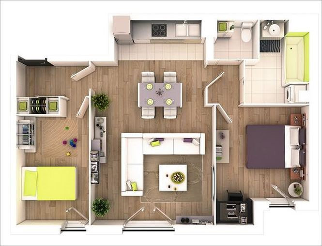Những mẫu nh&agrave; 1 tầng đẹp dưới 500 triệu cho vợ chồng trẻ &iacute;t tiền - ảnh 2