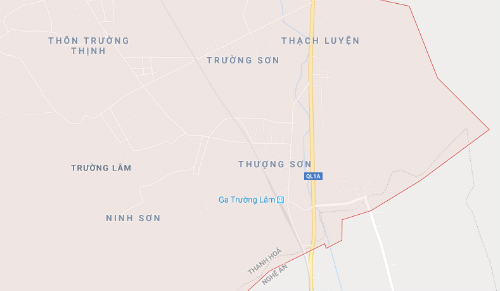 Vị trà nÆ¡i xảy ra tại nạn gần ga Trưá»ng Lâm.