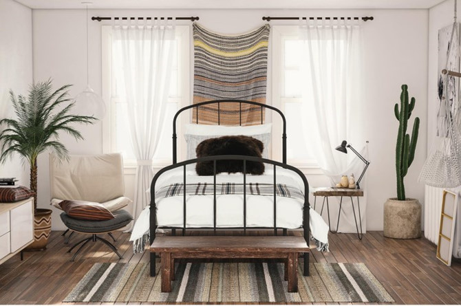 phong ngu mang phong cach rustic hinh 3