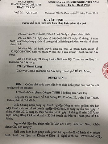 TP.HCM: Đề nghị &lsquo;cắt ngọn&rsquo; chung cư La Bonita mở văn ph&ograve;ng tr&ecirc;n m&aacute;i nh&agrave; - Ảnh 1.