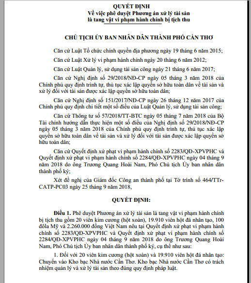 Doi 100 USD bi phat 90 trieu dong: So kim cuong tich thu tai tiem vang duoc xu ly the nao? hinh anh 1