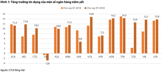 Tăng trưởng t&iacute;n dụng ph&acirc;n h&oacute;a giữa c&aacute;c ng&acirc;n h&agrave;ng - Ảnh 1.