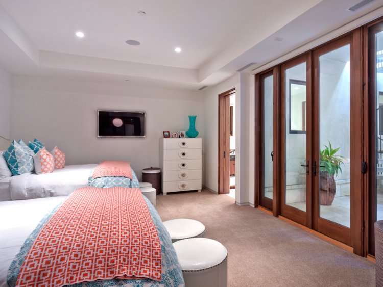The home seems well-equipped to host guests.