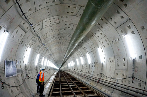 Äoạn hầm metro đã hoà n tất phÃa Ba Son - khác công trình vừa bị kết luáºn sai phạm. Ảnh: Hữu Công.