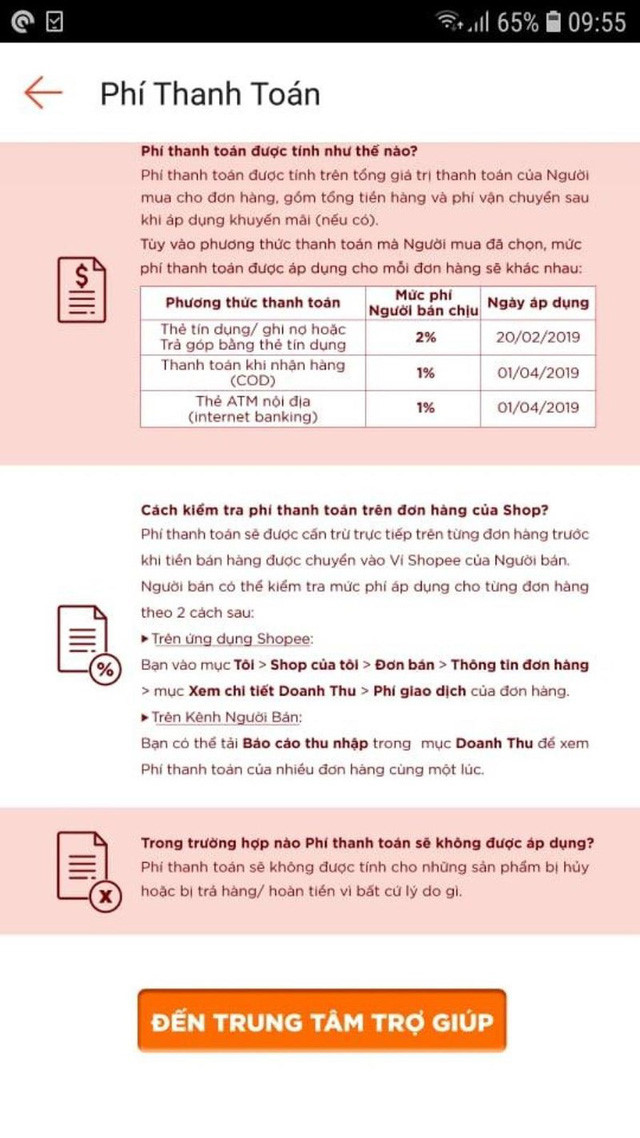 Ngưá»i kinh doanh bức xúc việc thu phÃ, Shopee nói gì ? - Ảnh 1.
