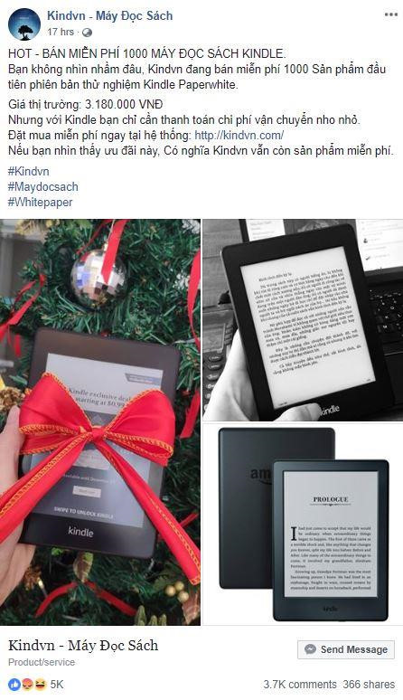 Hang nghin nguoi bi lua 95.000 dong de nhan Kindle mien phi hinh anh 2