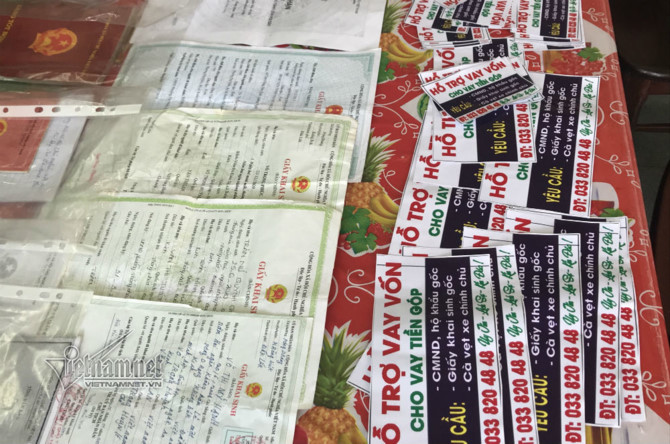 Từ Hà Ná»™i và o Äắk Nông láºp nhóm cho vay trả góp lãi suất gần 400%