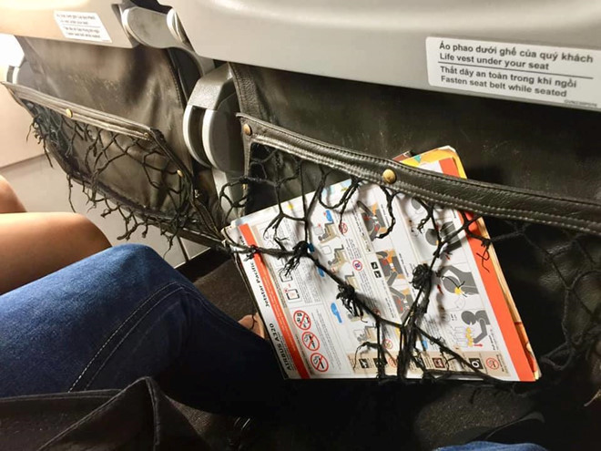 Hanh khach Jetstar Pacific phan anh ghe ngoi tren may bay rach nat hinh anh 5 