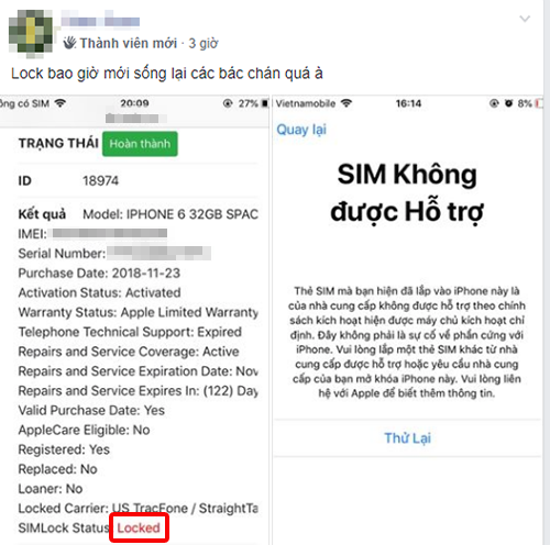 Không Ãt ngưá»i dùng iPhone lock gặp phải tình trạng bị khóa gần đây.