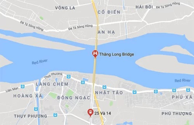 Mặt cầu Thăng Long lại xuất hiện nhiều vết hằn lún