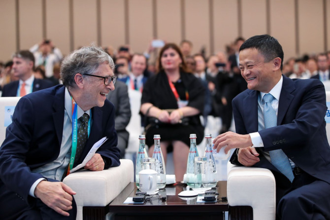 Jack Ma và Bill Gates tại Há»™i chợ Nháºp khẩu Quốc tế Trung Quốc CIIE 2018