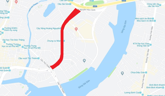Nang duong Nguyen Huu Canh them 1,2 m, dan lo nha bien thanh ham hinh anh 2 