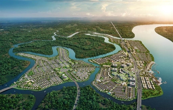 Đồng Nai: Lợi thế vàng phát triển đô thị sinh thái Phối cảnh khu đô thị sinh thái thông minh Aqua City.