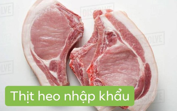 thit lon nhap khau rao ban tran lan tren cho mang, gia
