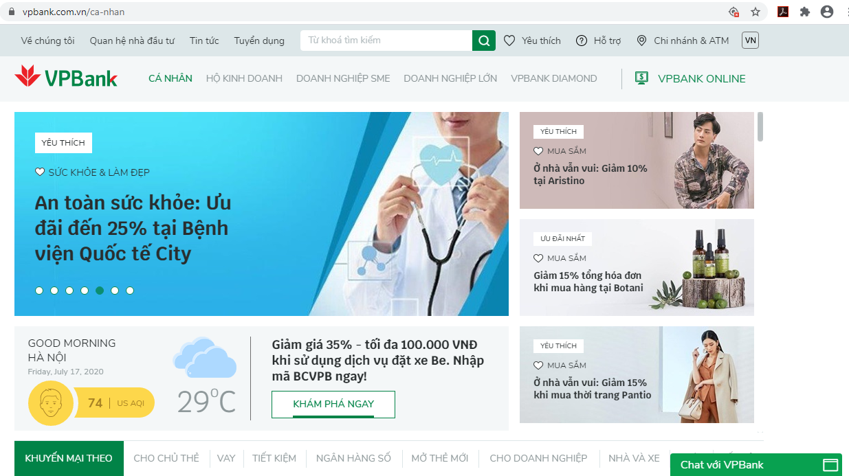 Hé mở những “bí mật” về công nghệ tại website mới của VPBank
