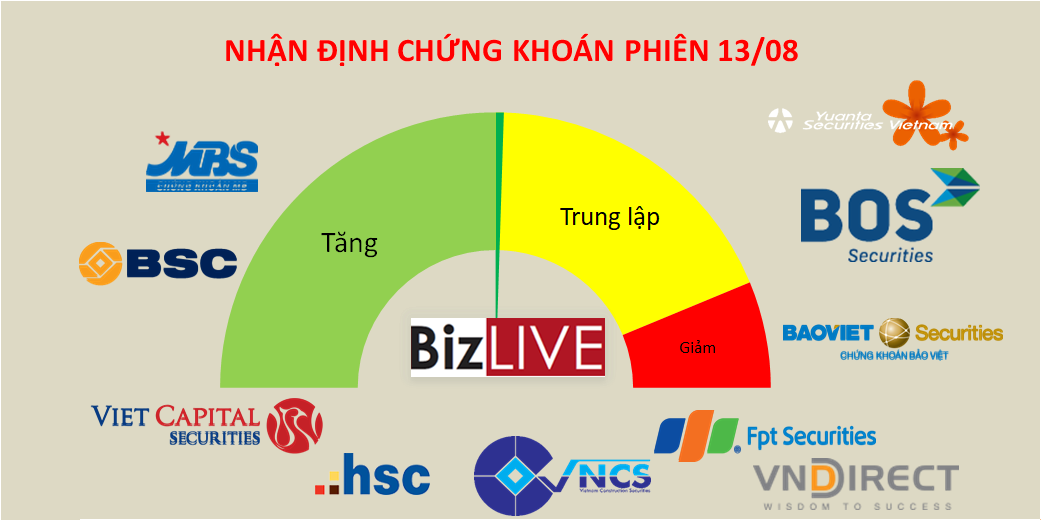 Nhận định chứng khoán 13/8: Sẽ phấn khởi hơn khi vượt 850 điểm