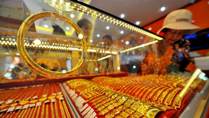 Giá vàng SJC chuyển động cùng chiều vàng thế giới
