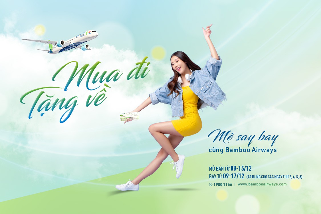 “Mua đi, tặng về” - Bay thỏa thích đầu đông cùng Bamboo Airways