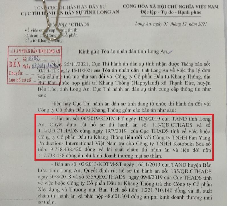 Khang Thông đang phải thi hành án 6 bản án