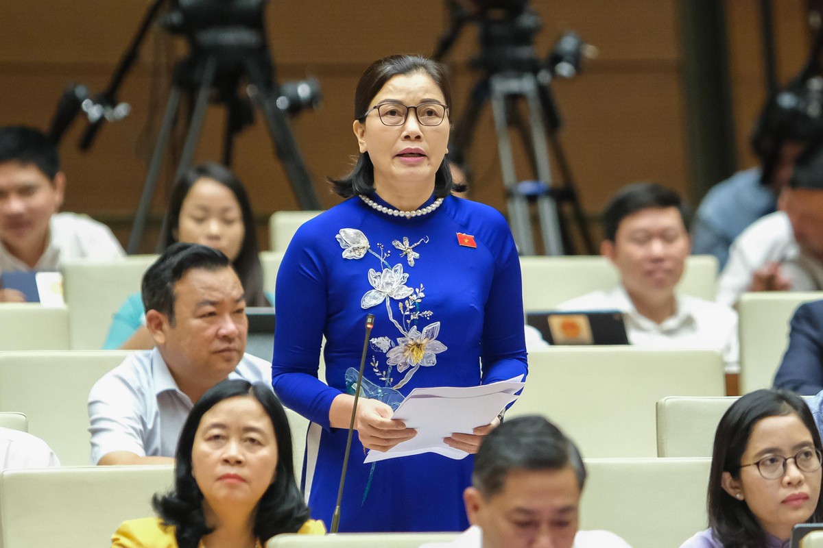 Đại biểu Nguyễn Thị Xuân (đoàn ĐBQH tỉnh Đắk Lắk). Ảnh: Quốc hội