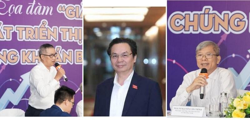 Từ trái qua: ông Nguyễn Đức Lệnh, ông Hoàng Văn Cường, ông Nguyễn Văn Trình
