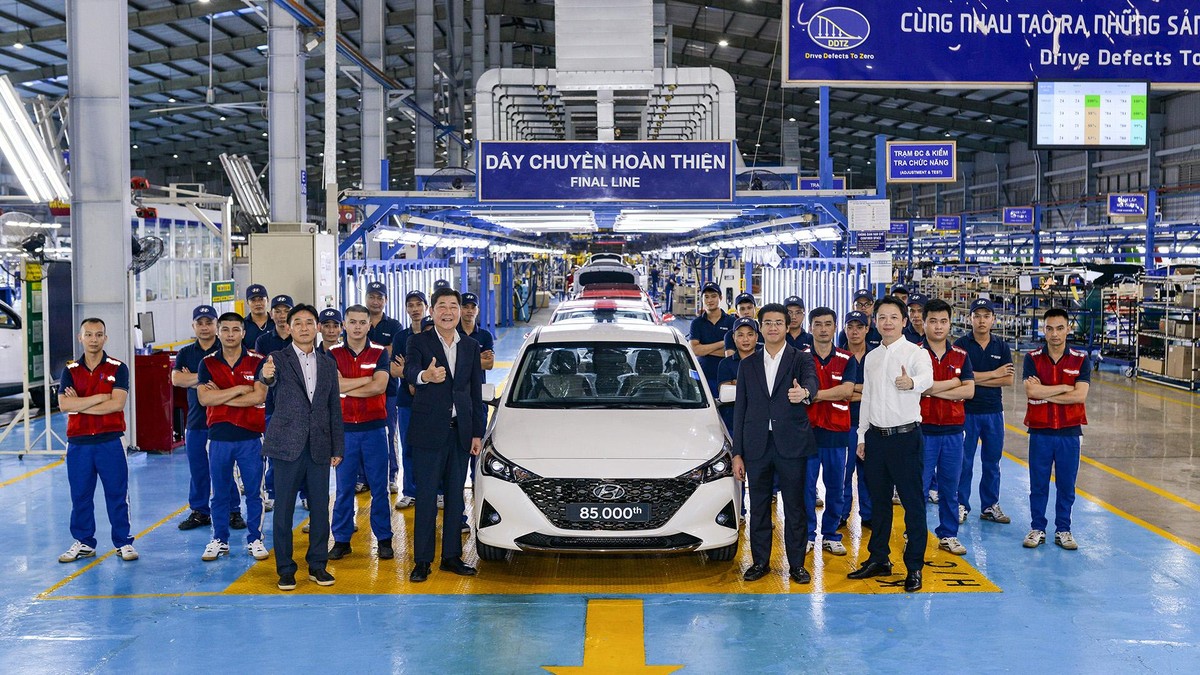 Chiếc xe Accent thứ 85.000 xuất xưởng tại Việt Nam là phiên bản 1.4 AT hiện đang có giá bán lẻ 501 triệu đồng.