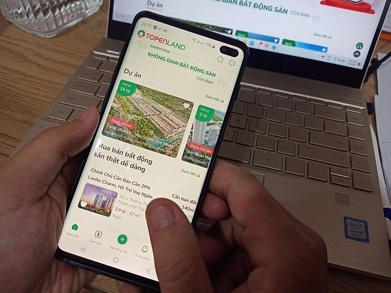 Hiện nền tảng TopenLand đã có trên Google play và App store