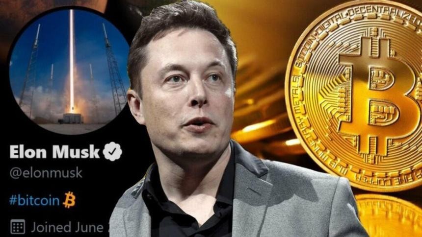 Giá Bitcoin tăng mạnh sau khi Musk thay dòng giới thiệu trên trang cá nhân Twitter thành "#bitcoin". Ảnh: Reuters.