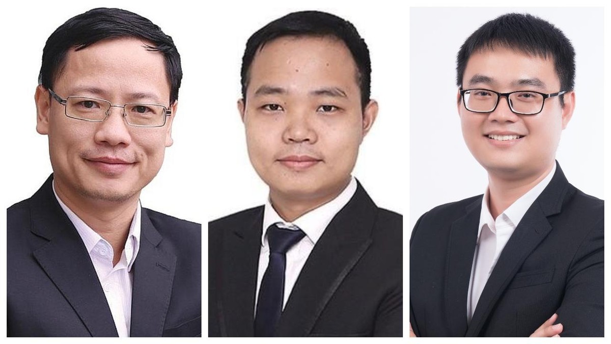 Từ trái qua: Ông Bùi Nguyên Khoa, ông Bùi Văn Huy, ông Trần Trương Mạnh Hiếu.