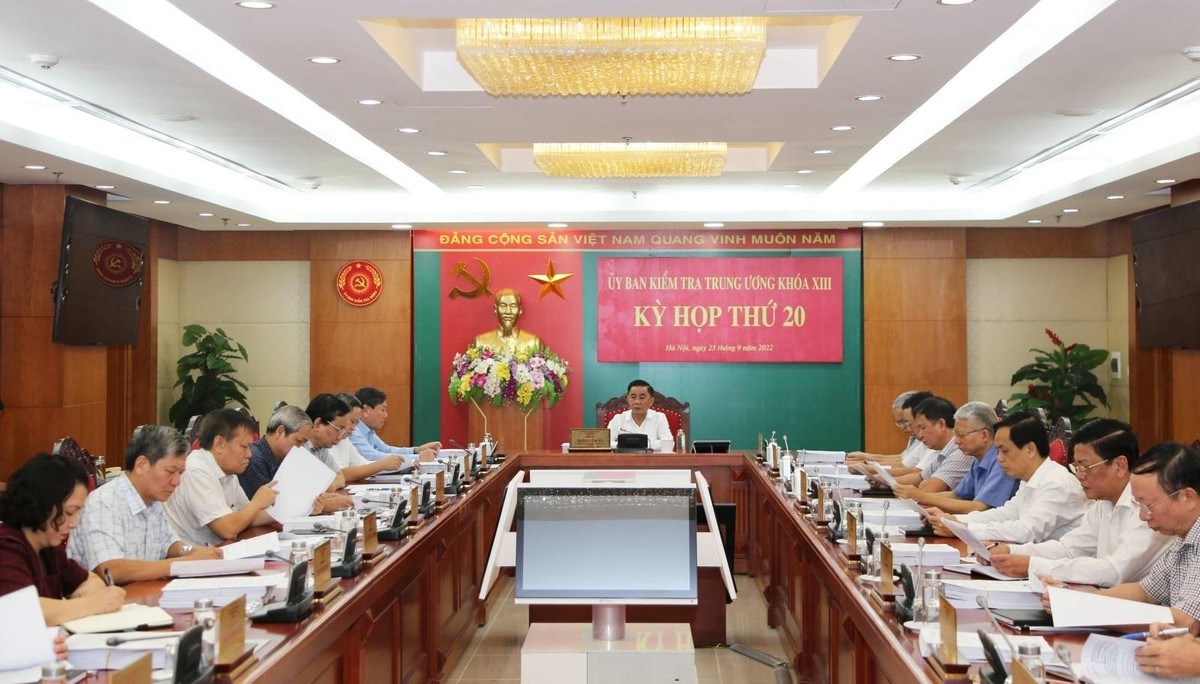 Ủy ban Kiểm tra Trung ương họp kỳ thứ 20 dưới sự chủ trì của Chủ nhiệm Ủy ban Trần Cẩm Tú