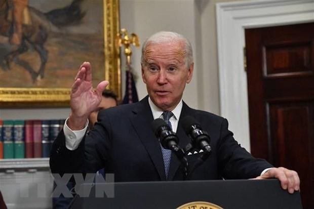 Tổng thống Mỹ Joe Biden phát biểu tại Washington, DC ngày 21/10/2022. (Ảnh: AFP/TTXVN)