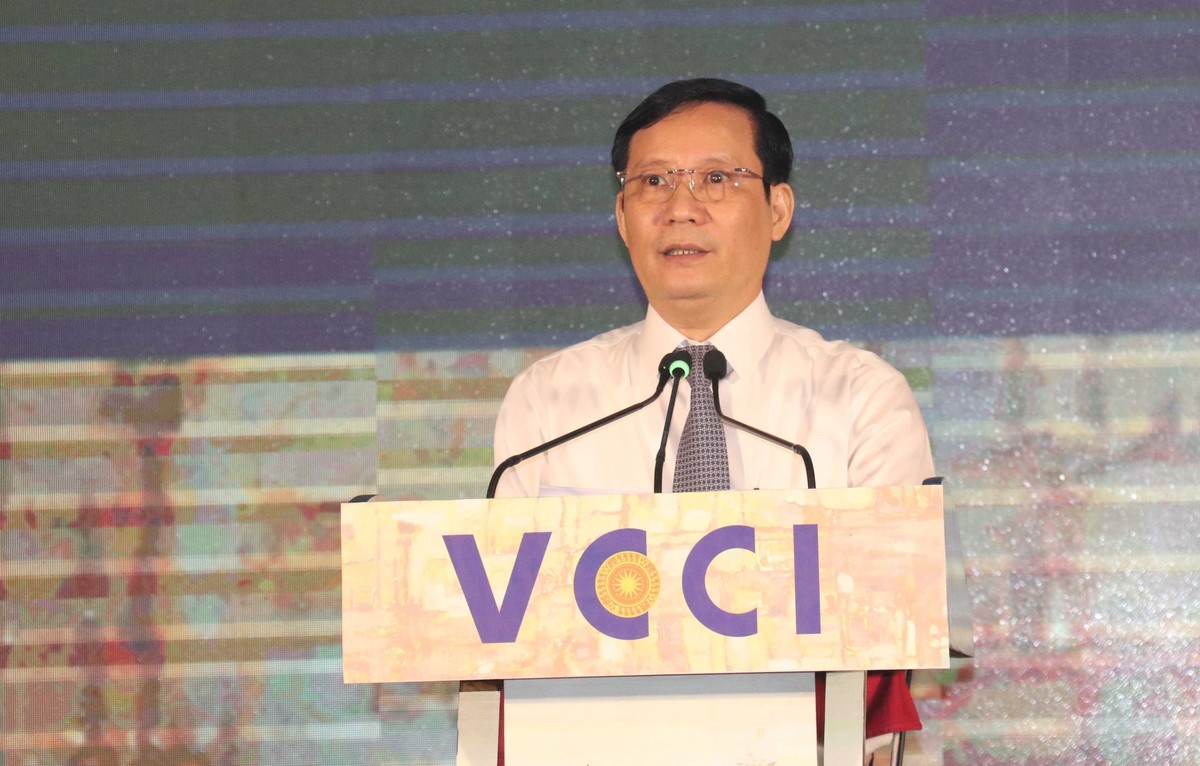 Ông Phạm Tấn Công, Chủ tịch VCCI. Ảnh: Ngọc Thiện/TTXVN